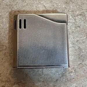 Vintage Maruman Halley DL-6 Silver P Electronic Gas Lighter Made in Japan